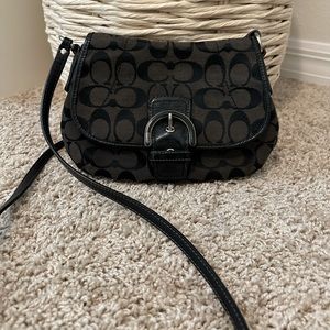 Coach black crossbody bag